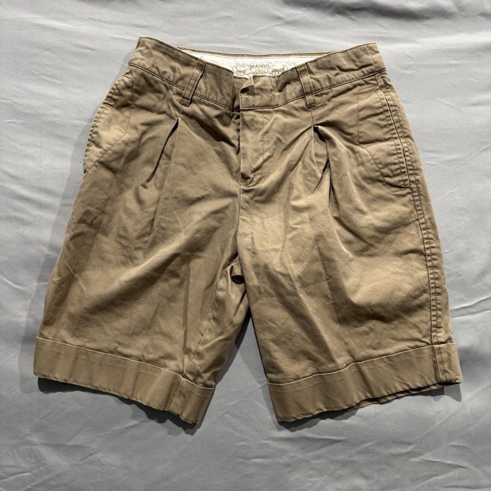 Mango‎ Shorts Size 34 New Basic Style Beige 617996